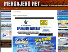 Tablet Screenshot of mensajeronet.com